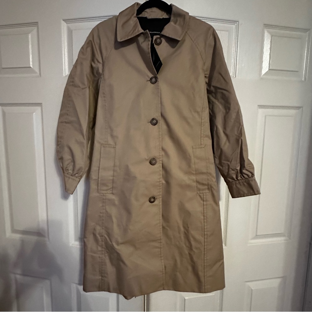 Club Monaco Tan Trench Coat Timeless Style